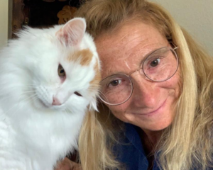 Copywriterin Susi mit Katze